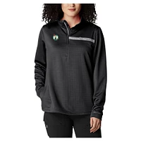 Women's Columbia Black Boston Celtics Skiff Guide Fleece Pullover Top