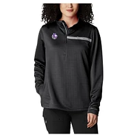 Women's Columbia Black Sacramento Kings Skiff Guide Fleece Pullover Top