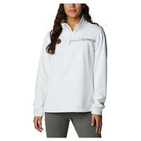 Women's Columbia White Toronto Raptors Skiff Guide Fleece Pullover Top