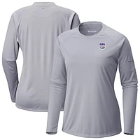 Women's Columbia  Gray Sacramento Kings Tidal Tee II Long Sleeve T-Shirt