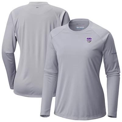 Women's Columbia  Gray Sacramento Kings Tidal Tee II Long Sleeve T-Shirt