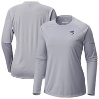 Women's Columbia  Gray Sacramento Kings Tidal Tee II Long Sleeve T-Shirt