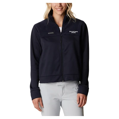Women's Columbia Black San Antonio Spurs River Fleece Full-Zip Jacket