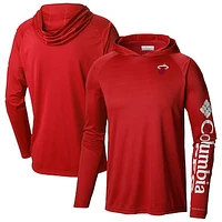 Men's Columbia  Red Miami Heat PFG Super Terminal Tackle Hoodie