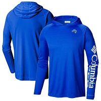 Men's Columbia  Blue Orlando Magic PFG Super Terminal Tackle Hoodie