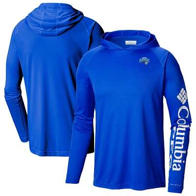 Men's Columbia  Blue Orlando Magic PFG Super Terminal Tackle Hoodie