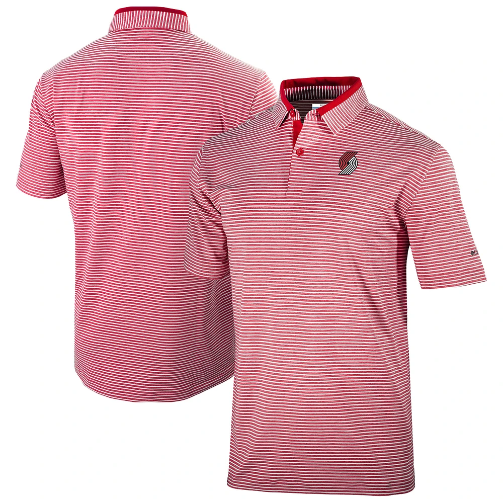 Men's Columbia Portland Trail Blazers Omni-Wick Golden Hills Polo