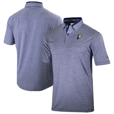 Men's Columbia  Navy Indiana Pacers Omni-Wick Golden Hills Polo