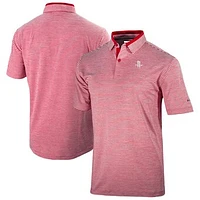Men's Columbia  Red Houston Rockets Omni-Wick Golden Hills Polo