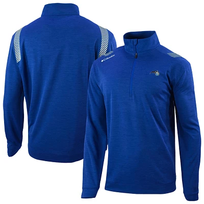 Men's Columbia Blue Orlando Magic Oakland Downs Omni-Wick Quarter-Zip Top