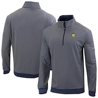 Men's Columbia Navy Memphis Grizzlies Omni-Wick Even Lie Quarter-Zip Top