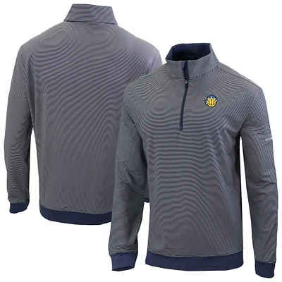 Men's Columbia Navy Memphis Grizzlies Omni-Wick Even Lie Quarter-Zip Top