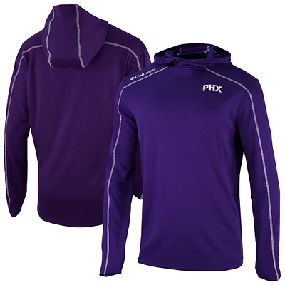 Men's Columbia Purple Phoenix Suns Omni-Wick Shotgun Pullover Hoodie