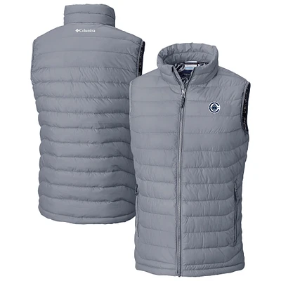 Men's Columbia  Gray LA Clippers Powder Lite Omni-Heat Reflective Full-Zip Vest