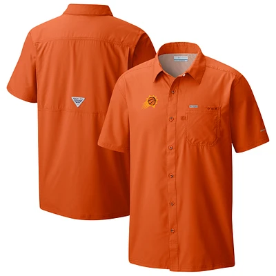 Men's Columbia  Orange Phoenix Suns Slack Tide Camp Button-Up Shirt