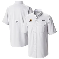 Men's Columbia Los Angeles Lakers Omni-Wick Low Drag Offshore Button-Up Shirt