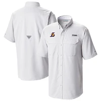 Men's Columbia Los Angeles Lakers Omni-Wick Low Drag Offshore Button-Up Shirt