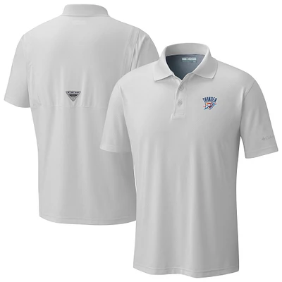 Men's Columbia  White Oklahoma City Thunder Low Drag Offshore Polo