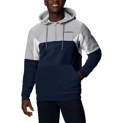 Men's Columbia Navy Minnesota Timberwolves Lodge Quarter-Zip Hoodie