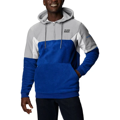 Men's Columbia Blue Orlando Magic Lodge Quarter-Zip Hoodie