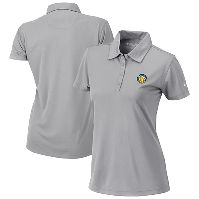Women's Columbia Gray Memphis Grizzlies Omni-Wick Birdie Polo