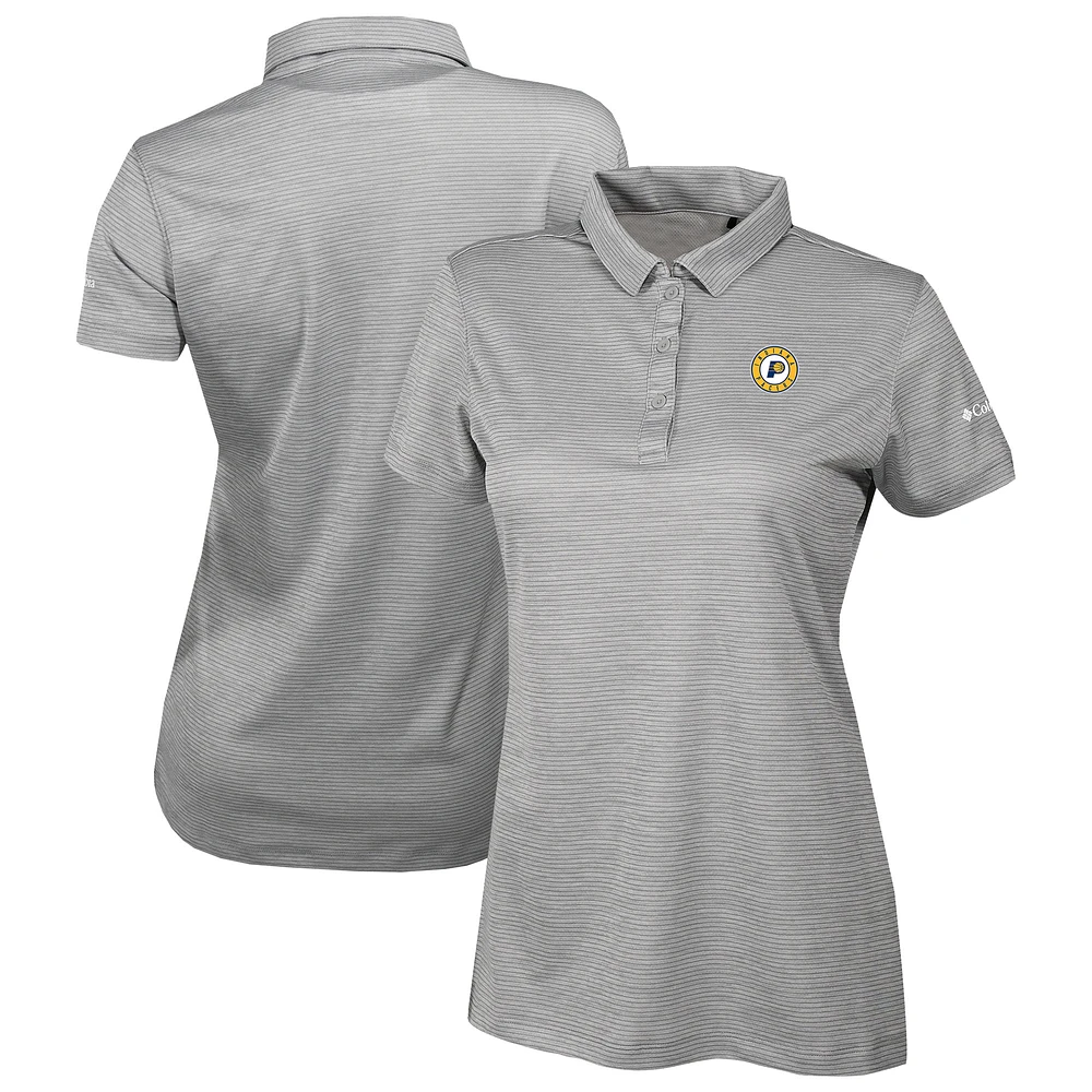 Women's Columbia Gray Indiana Pacers Omni-Wick Set II Polo