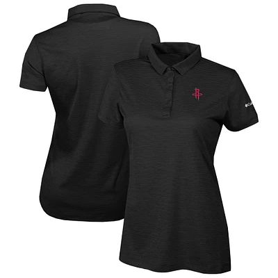 Women's Columbia  Black Houston Rockets Omni-Wick Set II Polo