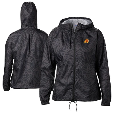 Women's Columbia  Black Phoenix Suns Flash Forward Full-Zip Windbreaker Jacket