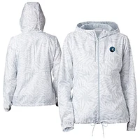 Women's Columbia  White Minnesota Timberwolves Flash Forward Full-Zip Windbreaker Jacket