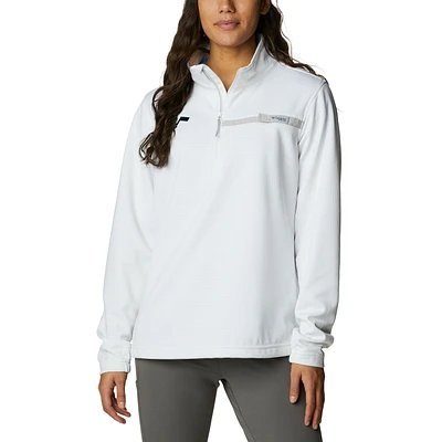 Women's Columbia  White Utah Jazz Skiff Guide Fleece