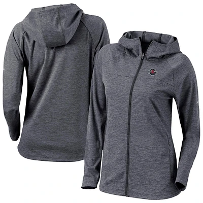 Women's Columbia  Black Houston Rockets Omni-Wick Half Shot Full-Zip Hoodie