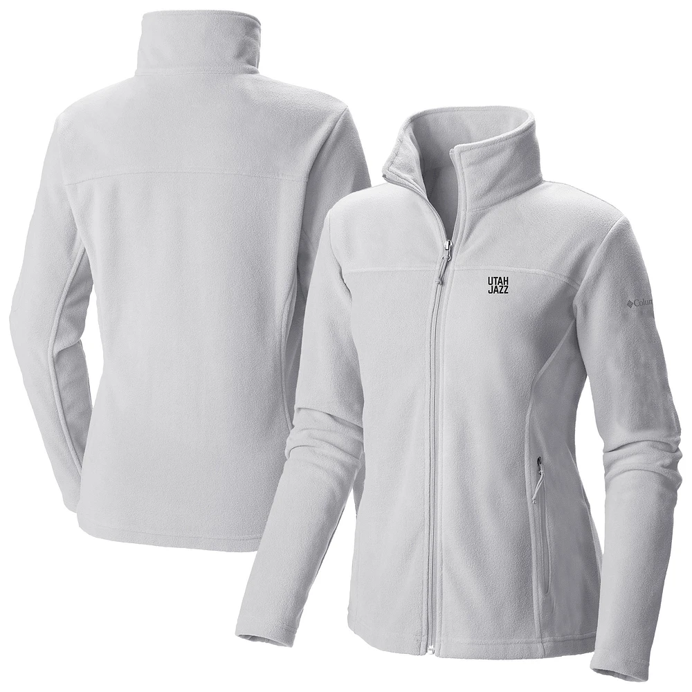 Women's Columbia Utah Jazz Give & Go II Fleece Full-Zip Jacket