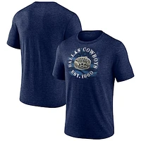 Men's  Navy Dallas Cowboys Sporting Chance Tri-Blend T-Shirt