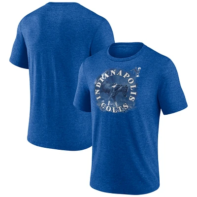 Men's  Royal Indianapolis Colts Sporting Chance Tri-Blend T-Shirt