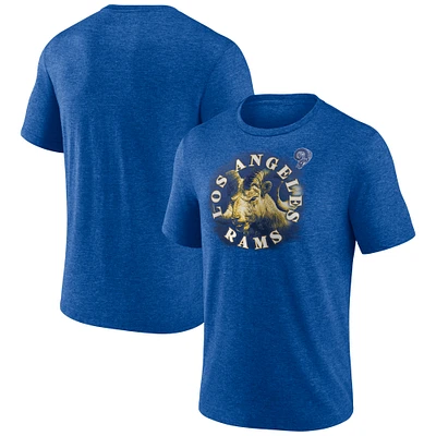 Men's  Royal Los Angeles Rams Sporting Chance Tri-Blend T-Shirt