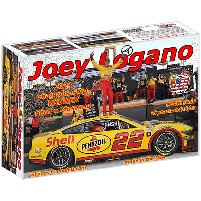 Salvinos JR Models Joey Logano 2024 NASCAR Cup Series Champion 1:24 Model Car Kit