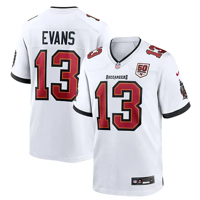 Men's Nike Mike Evans White Tampa Bay Buccaneers 50th Season Game Jersey