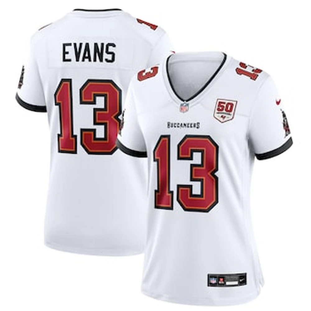 Women's Nike Mike Evans White Tampa Bay Buccaneers 50th Season Game Jersey