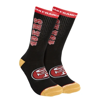 Men's Mitchell & Ness  Black San Francisco 49ers Kick Off Crew Socks