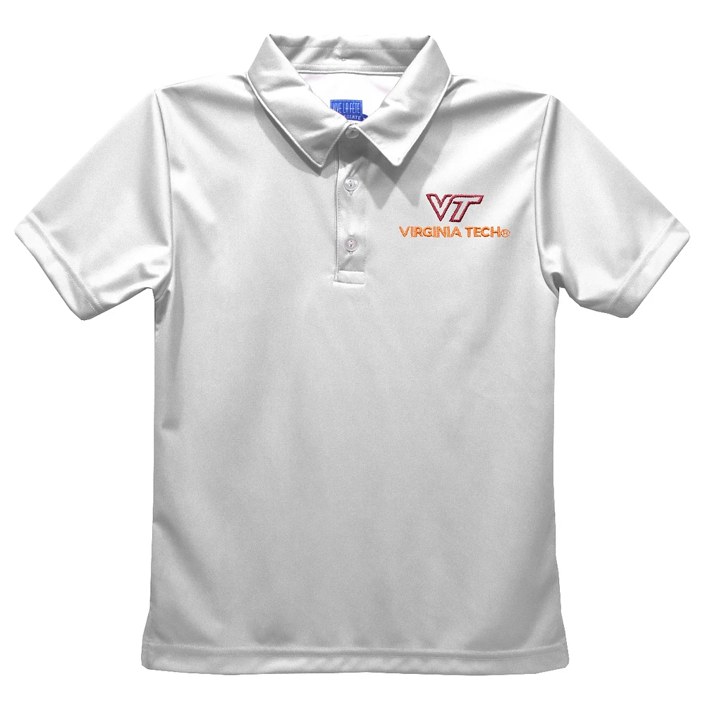 Toddler Vive La Fete White Virginia Tech Hokies Solid Polo