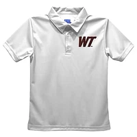 Toddler Vive La Fete  White West Texas A&M Buffaloes Solid Polo