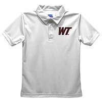 Toddler Vive La Fete  White West Texas A&M Buffaloes Solid Polo