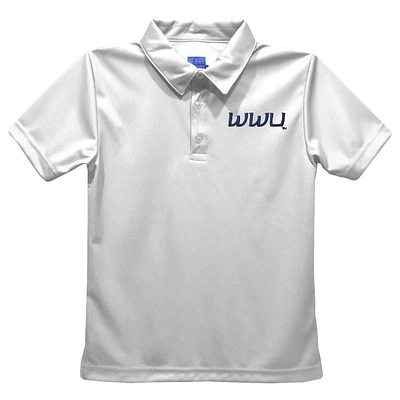 Toddler Vive La Fete  White Western Washington Vikings Solid Polo