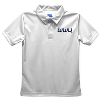 Toddler Vive La Fete  White Western Washington Vikings Solid Polo