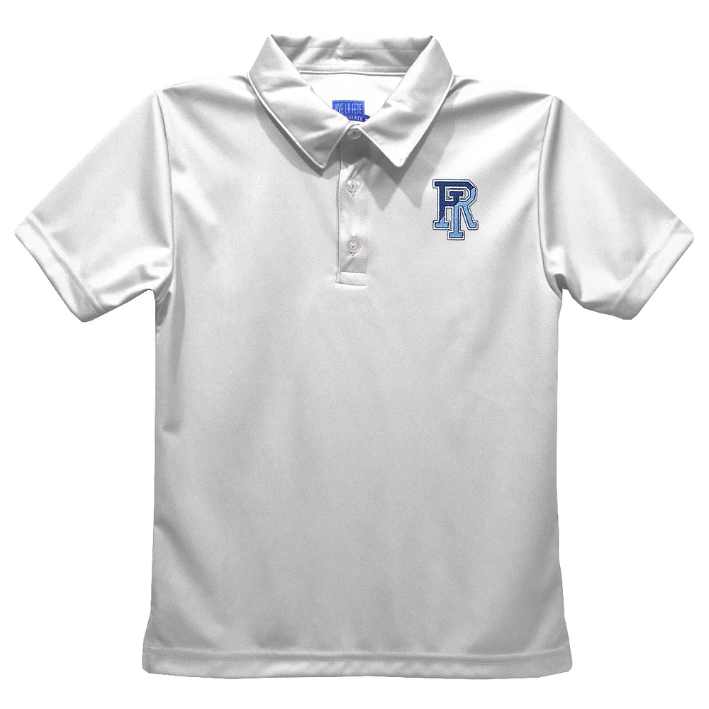 Toddler Vive La Fete White Rhode Island Rams Solid Polo