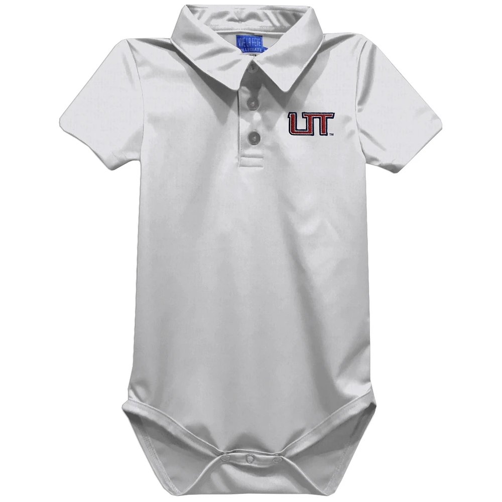 Infant Vive La Fete White Utah Tech Trailblazers Polo Bodysuit