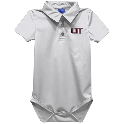 Infant Vive La Fete White Utah Tech Trailblazers Polo Bodysuit