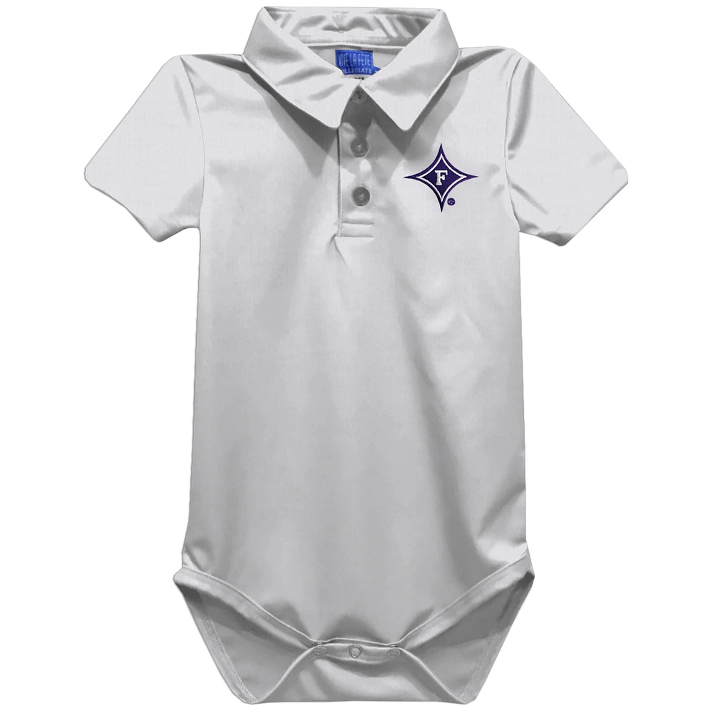 Infant Vive La Fete White Furman Paladins Polo Bodysuit