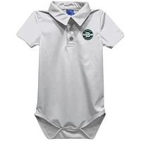 Infant Vive La Fete White Babson Beavers Polo Bodysuit