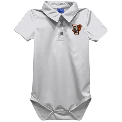 Infant Vive La Fete White Bowling Green St. Falcons Polo Bodysuit